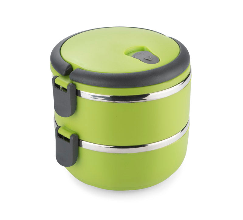 Food container TOGO 700 + 700 ml, zaļa