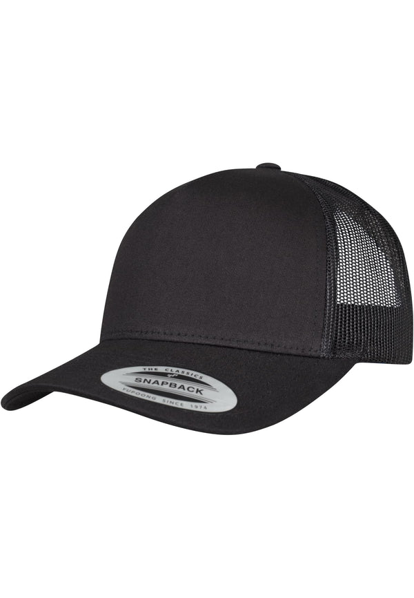 Cepure Yupoong 5-Panel Retro Trucker Cap black