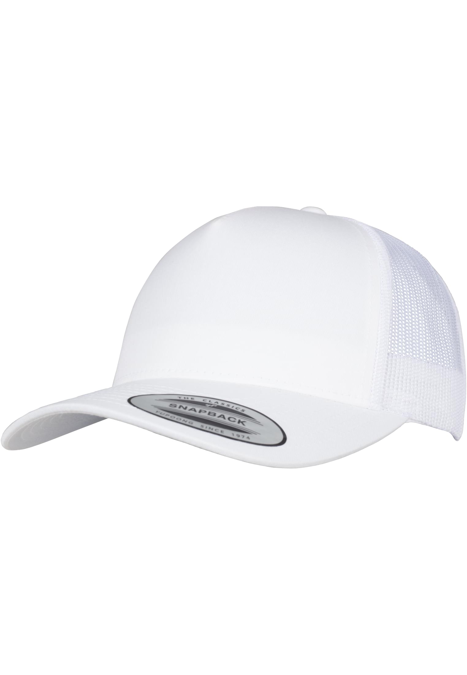 Cepure Yupoong 5-Panel Retro Trucker Cap white