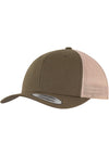 Cepure Yupoong Retro Trucker 2-Tone mosegreen khaki