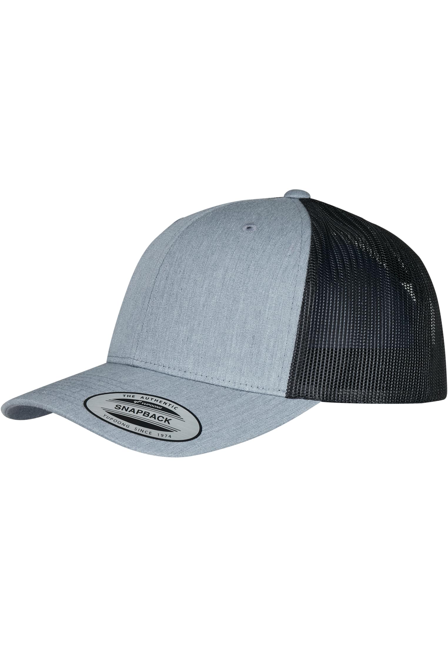 Cepure Yupoong Retro Trucker 2-Tone heather grey black