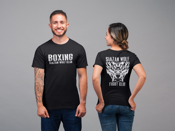 Boxing t-krekls  melns sporta auduma VILKS